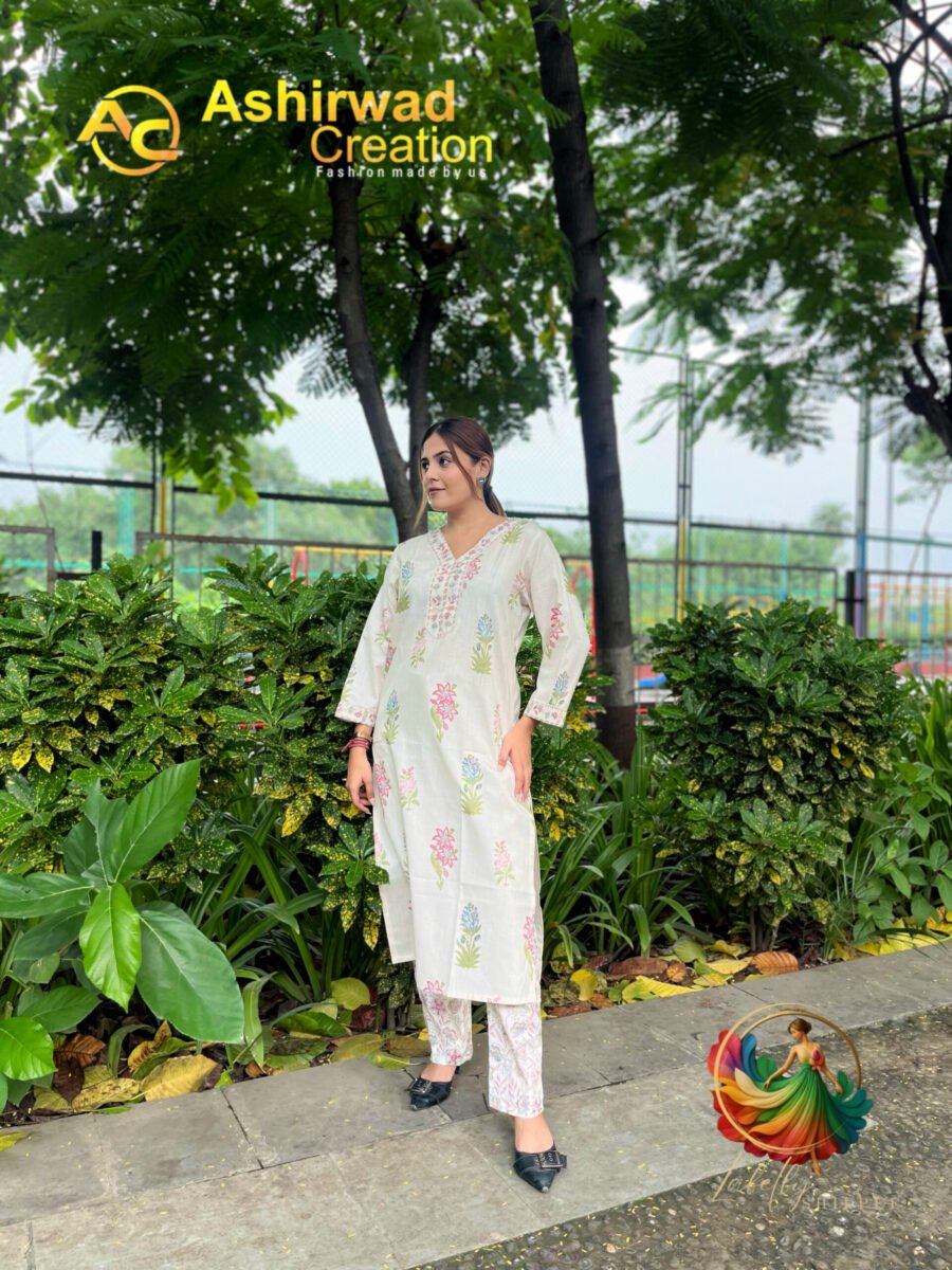 Cotton Rayon Kurti Set. Cotton Kurti